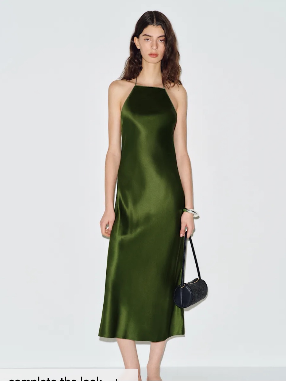 Reformation Maripaz Silk Dress Green - Size M